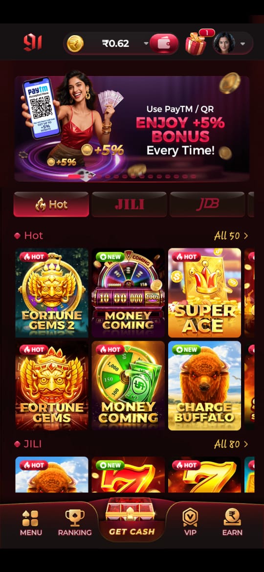 91Bet game screenshot showing live casino interface with betting options.